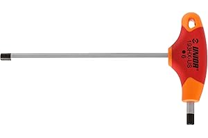 Unior Cacciavite esagonale con manico a T, metrico, 5 mm, rosso/arancione
