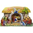 SK Craft Christmas Nativity Scene 3D Pop-up Cardboard Paper Baby Jesus Birth-40x28 CM