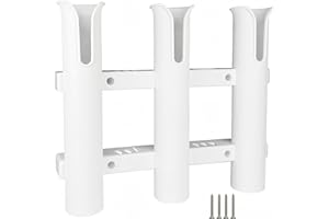 ‎HIUMI Wall Mounted Fishing Rod Holders Tubes Links Fishing Rod Holder Rack Rests