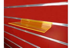 COMPLETE RETAIL SOLUTION LTD 10X New Orange SLATWALL SLATBOARD Display Shelf/Shelves Multiple Size and Packs: Shoe, Bags