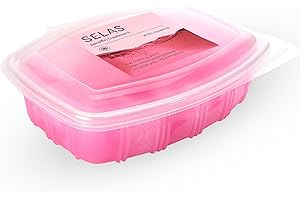 SELAS Paraffin Wax Bath 980g | Rosehip | Wax Bath for Hands and Feet Arthritis Relief | Moisturising Paraffin Wax for Hand & Foot Treatment | Hot Wax Machine & Wax Heater Compatible | Home Spa Kit