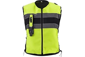 YXYECEIPENO Gilet Moto con Airbag Airbag Meccanico Che Si Attiva in 0,2 Secondi Tessuto 500D, Resistente all'Usura E Traspirante Gilet Catarifrangente per Moto E Sport Equestri Gilet airbag Moto