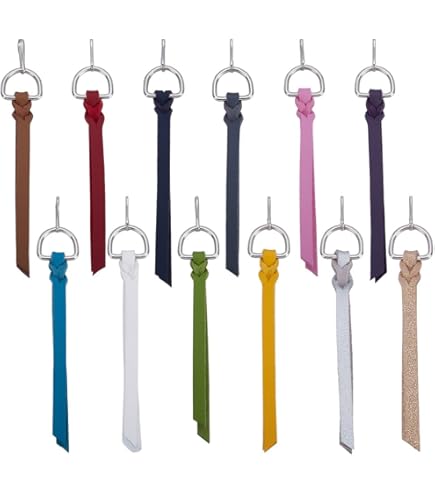 Lot De 24 Tirettes De Fermeture éclair En Cuir Véritable - 7x1,7 Cm, Noir, Pour Sac, Veste, Valise, Sac à Dos