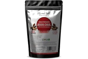 OILS AND HERBS ADDING HEALTH TO LIFE High Strength Arjuna Chaal Capsules 1000mg | 120 Vegan Capsules – 2 Month Supply | Terminalia Arjuna 10:1 Extract & Organic Arjuna Powder | UK Made | 100% Natural & Pure | Gluten-Free & Non-GMO