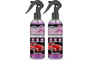 AIZHENQIAN 3 in 1 High Protection Quick Car Coating Spray,Car Ceramic Coating Spray,Plastic Parts Refurbish Agent,High Protection Quick Drying Car Coating, Plastic Parts Refurbish Coating (2 Bottles)