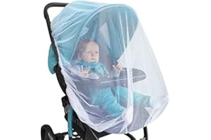 VIDOELETTRONICA Zanzariera Passeggino Universale,Zanzariera Passeggino-Protezione da Vespe,Zanzare e Insetti,per Passeggino,Carrozzine Ovetto