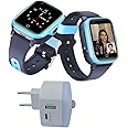 SeTracker Connect2Kidz GPS-G2 Kids Smart Watch - Blue, Safe Voice & Video Calling 4G Kids Smartwatch for Kids, Girls & Boys | SOS Alerts, GPS Tracking Kids Watch with Free Charger PIR Sensor Light