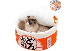 ZHUIYIWIN Cuccia per Gatti e Cani da Interno,Cuccia Gatto e cani, Igloo Per Gatti In Peluche Caldo e Accogliente con cuscino imbottito rimovibile e lavabile, S