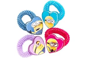 JOYTOY Joy Toy "Minions" 4 Motives - Gomas para el pelo (multicolor) , color/modelo surtido