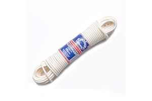 EVERLASTO „Kleenwash“, weiße PVC-Kleider-/Wäscheleine, 4,8 mm x 30 m