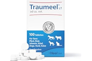 Traumeel LT ad us. vet. 100 tablets, natural veterinary medicine for dogs, cats, horses, cattle, pigs, sheep and goats, made in Germany