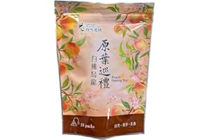WANAHONG Green Footprint Peach Oolong Tea |18 Tea Bags | Product of Taiwan | Refreshing, Promote Digestion, Freshness of White Peach and Aromatic Taste of Oolong Tea