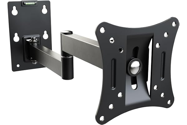 RICOO Support Mural écran PC R02-11 Orientable Inclinable Universel 13-29" (33-74cm) Fix ation Murale Moniteur LED/Incurvée VESA 50 x 50-100 x 100 Bras pour Moniteurs