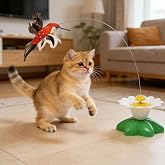 TİNEKE Hareketli D&ouml;nen Kuş Kedi Oyuncağı (Pille &Ccedil;alışır)