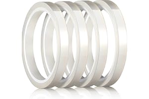 Zonon 4 Pezzi Nastro Termico per Sublimazione Nastro Trasparente per Pressa a Caldo Nastro Termoretraibile Ad Alta Temperatura Resistente per per Stampati Elettronici Vinile (4 Pezzi, 10 mm)