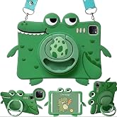 Fogy Apple iPad Pro 11 3.4.Nesil 2021/2022 iPad Air 5/6/7/8 10.9/11 in&ccedil; ile Uyumlu Cute Dolls &Ccedil;ocuklar i&ccedil;in Standlı Karkterli