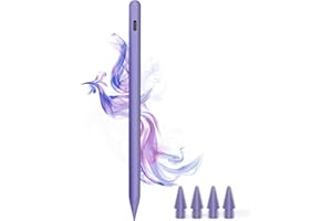 DOGAIN Stylus Pen for iPad 9th&10th - Type-c Charging Pencil for ipad Palm Rejection Active Pen Compatible with (2018-2025) Apple iPad 6/7/8/9/10/11(A16), Air 3/4/5/M2/M3, Mini 5/6, Pro 11"/12.9"/M4 (Purple)