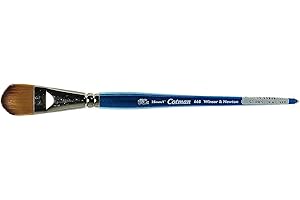 Winsor & Newton 5368125 Cotman Aquarell Synthetikhaar Pinsel - Serie 668 - Filbertpinsel, kurzer Stiel mit exzellenter Sprungkraft, Farbtragekraft und Punktgenauigkeit - 25mm - 1"
