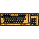 Hawk Gaming HK258 Membrane LCD RGB Kablosuz/Bluetooth Siyah Turuncu Full T&uuml;rk&ccedil;e Gaming Klavye (Sarı Siyah)