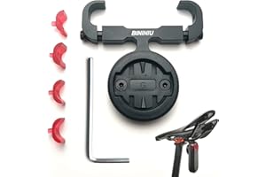 BININIU Soporte de sillín de Bicicleta para Garmin Varia Radar [Aluminio], Soporte de Montaje de tija para Garmin Varia RTL515,510,500,RVR315, Soporte Asiento para Garmin Varia Radar luz Trasera