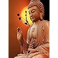DCIDBEI Cross Stitch Kit, Diamond Embroidery Complete Kit, 5D DIY Diamond Painting, Handmade Buddha Painting on Canvas Fabric, Ideal for Decoration at Home/Living Room/Bedroom/Office, 30 x 40 cm