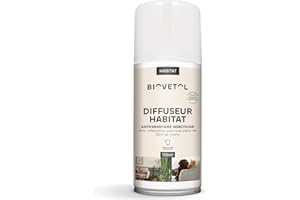 Biovetol - Diffuseur Automatique Insecticide Habitat - Insecticide d'origine Végétale - Efficace pour Eliminer Les Puces, Tiques, Aoutats, Moustiques - 150 ML