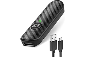 DOZYLIVE Bluetooth 5.0 Remote Control Remote Shutter, Rechargeable Wireless Self-Timer for Mobile Phone Camera, Design in Carbon Fibre with Type-C Portable Shutter for iOS Android Smartphone Tablets 10 m Range