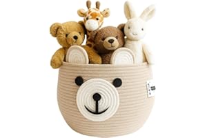BELMIN Cesta Giochi Bambini Ø35cm – Cesto Portaoggetti Capiente e Stabile, Perfetto come Porta Peluche e Contenitore per la Cameretta