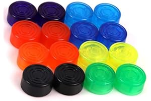 FENGLIN-JOY Capuchon Guitare Effet,16Pcs Casquette de Pied D'effet Guitare Pedal Topper Footswitch Topper Casquette de Pied D'effet Guitare pour accessoires d'effet de guitare (coloré)