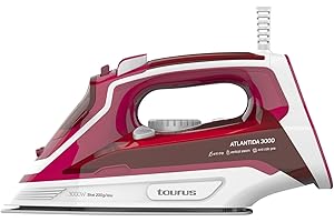 Taurus Atlantida 3000 - Plancha de vapor. 3000W. Golpe vapor 200g/min. Vapor constante 45g/min. Cerámica. Función spray. Doble sistema antical. Auto-limpieza. Antigoteo.