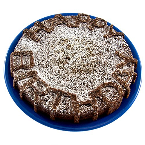 Silikonform für Geburtstag – Kuchen, Geburtstags – Geschenk, Party – cake, Happy Birthday direkt auf dem Kuchen, Kinder – Geburtstag, Süßigkeiten, Nachtisch, Back – Form, Farbe: Gelb - 4