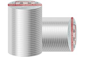TAIPINTEE Nastro Sigillante Impermeabile 150mmx5m Nastro Sigillante in Gomma Butilica, Nastro Alte Temperature, Impermeabile, per Riparazioni Tubi Acqua, Tetto, Parasole, Pavimento, Cucina, Grondaie
