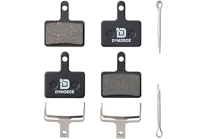 Dymoece 2 Pairs Bicycle Disc Brake Pads for Shimano Deore Tektro TRP(Resin,Semi-Metallic,Sintered Metal) SCP-S