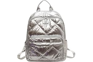 AVZYARDY Sac à dos matelassé pour femmes et filles, capacité, sac à dos d'école, couleur unie, léger, décontracté, sac à dos à bandoulière pour, travail