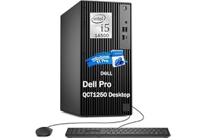 Dell Pro QCT1250 Tower Desktop, New OptiPlex Version, Intel Core I5-14500, up to 5.0 GHz, 8GB DDR5 512GB SSD, DisplayPort+ HDMI, USB-C, Windows 11 Pro, with Keyboard & Mouse