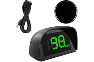 ZHCIHO Car HUD Headup Display GPS Speedometer for Car Truck SUV Motorcycle, Speedometer Car With OverSpeed Reminder Fatigue Driving Warning, LED Large Font Digital Speedometer Car MPH