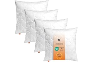 sleepling 191173 Set om 4 Basic 100 kuddar | Dekorativa kuddar | Soffkudde | Ökotex