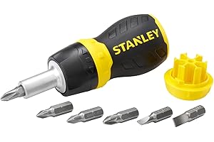 STANLEY 066358 Multi-Bit Stubby Screwdriver