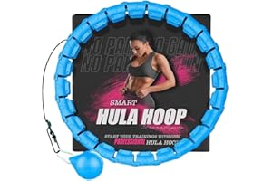 ACTIVE 100 K-MART Hula Hoop ponderato, Infinity Smart Hula Hoops con 16 Contatori, Massaggio automatico a 360 gradi, Infinity Hoop per adulti, Attrezzature per il fitness per la perdita di peso