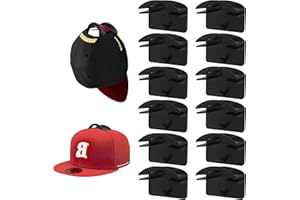 EACHPT Selbstklebende hut-halter,12 Stück Cap Halterung Wand,Minimalistischer Huthalter, Cap Halterung Wand,Selbstklebende Kappenhalter,Kappenhaken für die Wandmontage