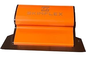 Plastering Spatula Skimming Tool – Skimflex Qik Change 8” 200mm Replaceable Blade – Lightweight Stainless Steel Spatula for Walls, Ceilings, Drywall Finishing – Precision Control
