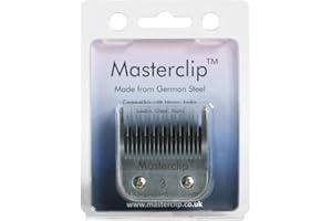MASTERCLIP Tosaerba per cani lama A5 in acciaio tedesco compatibile con Oster Andis Wahl #3 Skip Dog Clipper Blades