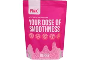 ‎PINK COSMETICS Next Generation Wax Berry Bomb Wachsperlen (800 g) – Premium Wachs geeignet für sensible Haut – Veganes Waxing ohne Vliesstreifen, Haarentfernung ab 1 mm Haarlänge, Brazilian Waxing