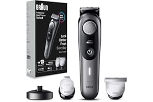 Braun Professional Beard Trimmer 9, BT9420 For Men From Gillette,180-Min Runtime, Cordless, Lifetime Sharp Metal Blades, 40 L