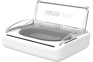 SUREFLAP Sure PetCare | Bol hermétique pour Chats et Petits Chiens SureFeed, Couvercle activé par Le Mouvement, pour Aliments humides et secs, Garde Les Aliments Frais, retient Les odeurs, Blanc