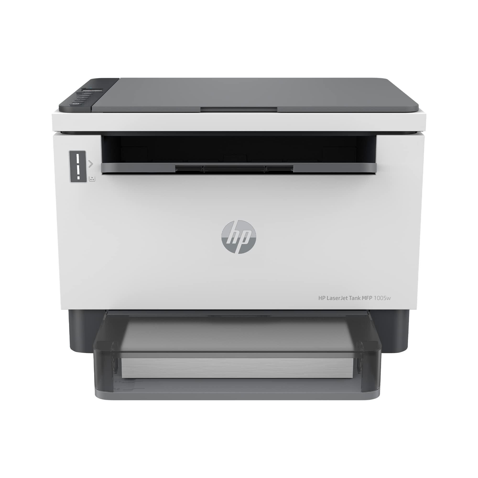 HP Laserjet Tank MFP 1005w, Wireless, Print, Copy, Scan, Hi-Speed USB 2.0, Bluetooth LE, Up to 22 ppm, 150-sheet Input Tray, 