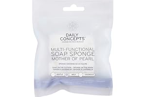Daily Concepts MultiFunctional Soap Sponge Mother Of Pearl to Exfoliate, Cleanse and Enchance Radiance of the Skin, for All Skin Types 52g
