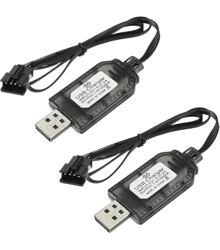 Tosiicop Caricabatteria Lipo da 7,4 V, cavo USB 2 in 1 con spina XH-3P