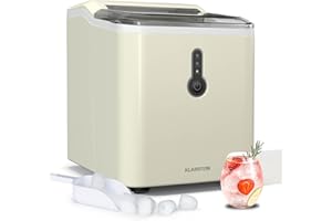 ‎KLARSTEIN Klarstein Eiswürfelmaschine Klein - 12 kg/24 h, 8 Min Zyklus, 1,5 L Wassertank, LED-Anzeigen, Tragbar, Transparenter Deckel, Inkl. Schaufel - Eiswürfelbereiter für Partys