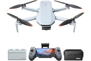 ‎POTENSIC Potensic ATOM 2 GPS Drohne mit Kamera, 4K HDR-Video, 8K Foto, 10KM Übertragung, < 249g, 3-Achsen-Gimbal, AI-Folgen/AI-Nacht/QuickShots/Vertikale Aufnahmen, 3 Akkus 96 Min. Flugzeit, C0, für Erwachsene